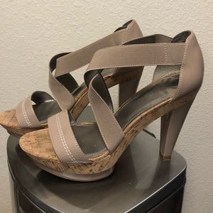 Tan Fergalicious 5” heels